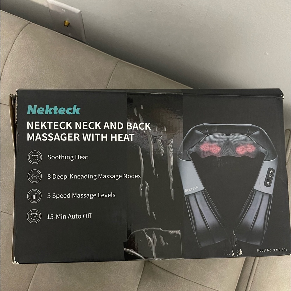 Heated Neck and Back Massager - Black